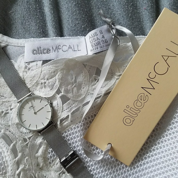 NWT Alice Mccall She Said She Dress in White - Picture 3 of 8